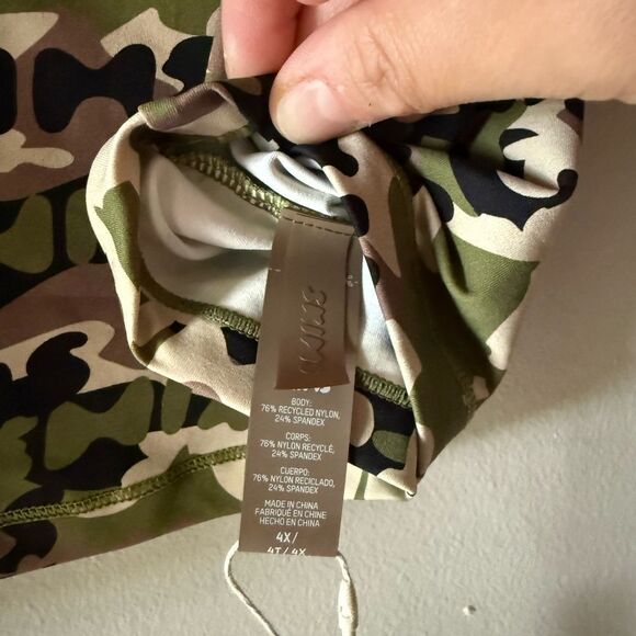 NWT Skims Swim Shirt Tee - Signature Swim T Shirt Camo Size 4X - Picture 8 of 9